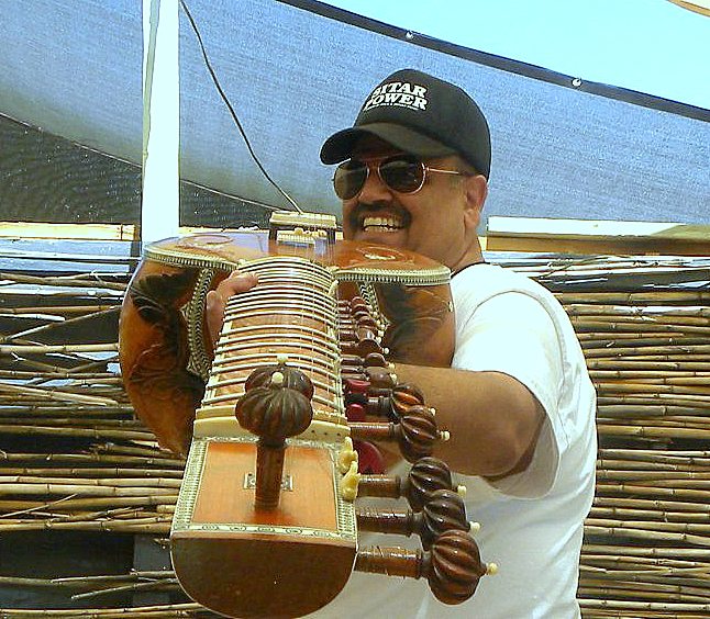 Ashwin Batish at the joshua Tree music Festival, California. All rights reserved. 2012 Ashwin Batish. Copyrighted image. Photographer Chris Bratt